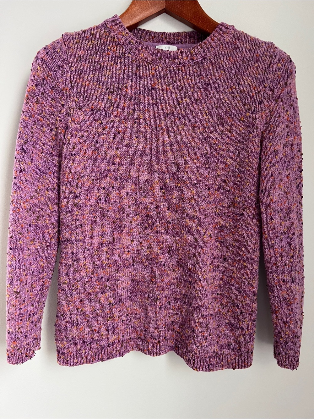 J. Jill | Women's Purple Speckled Crewneck Sweater Size S